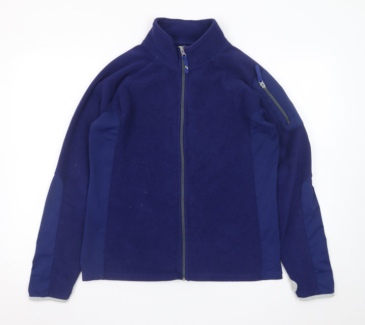 Tottie Women's Blue Full Zip Fleece Jacket Size 16 Regular Outdoor