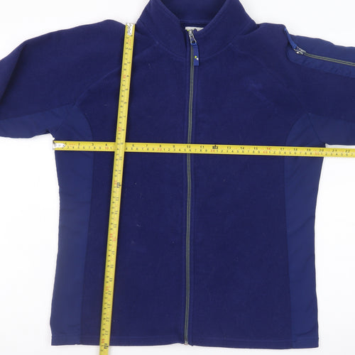 Tottie Women's Blue Full Zip Fleece Jacket Size 16 Regular Outdoor