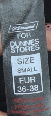 Dunnes Stores St. Bernard Women's Black Ankle Running Leggings Size S