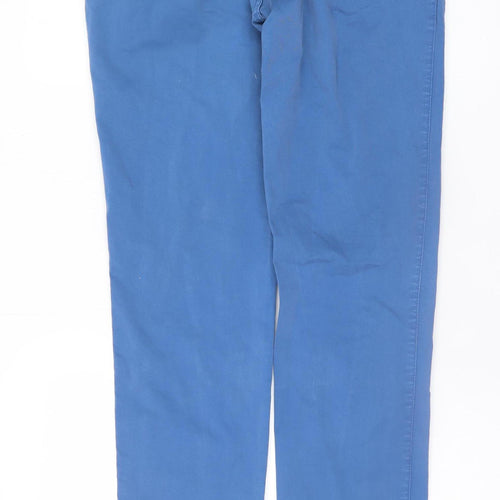 LCDN Couture Men's Blue Chino Trousers Size 34 Regular Cotton