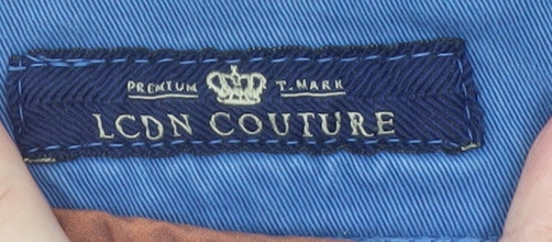 LCDN Couture Men's Blue Chino Trousers Size 34 Regular Cotton