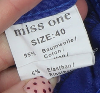 Miss One Women’s Blue Skinny Stretch Jeans Size 12