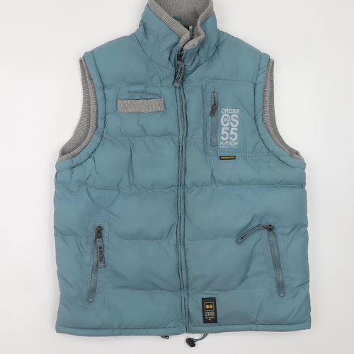 Crosshatch Men's Blue L Padded Bodywarmer Waistcoat