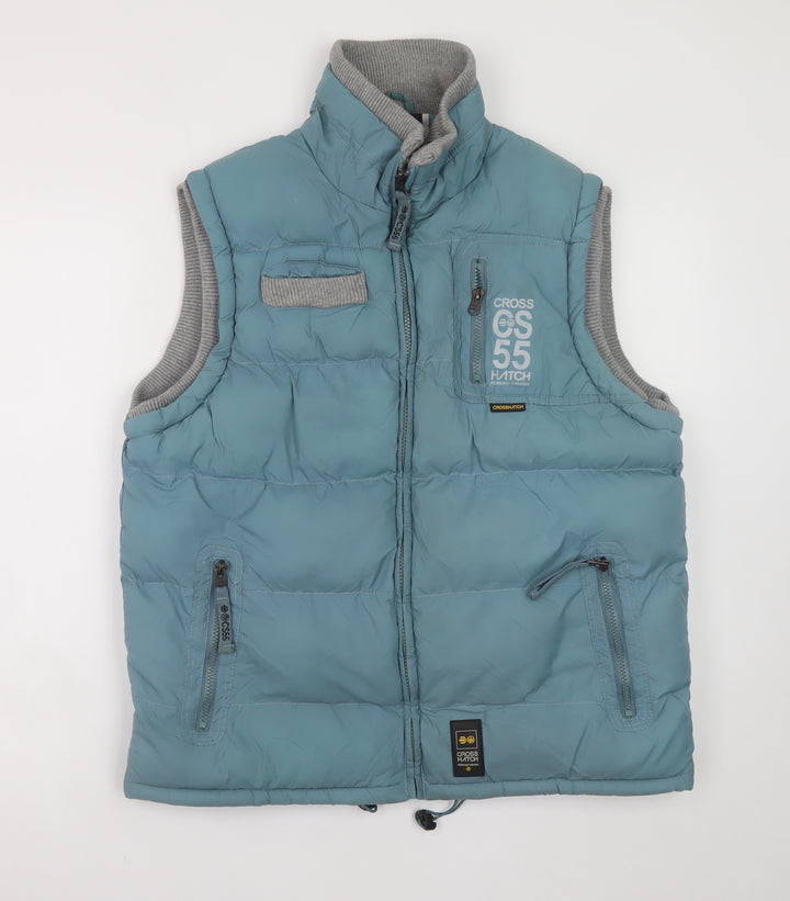 Crosshatch Men's Blue L Padded Bodywarmer Waistcoat