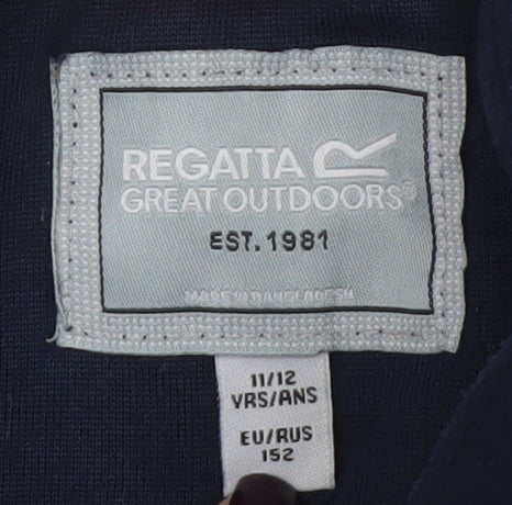 Regatta Boys Blue Fleece Full Zip Basic Jacket 11-12 Years
