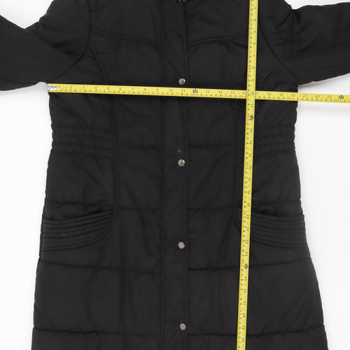 St. Bernard for Dunnes Women’s Black Hooded Long Puffer Coat Size 14