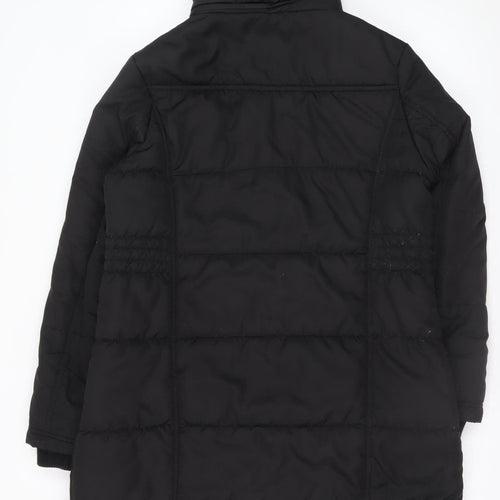 St. Bernard for Dunnes Women’s Black Hooded Long Puffer Coat Size 14