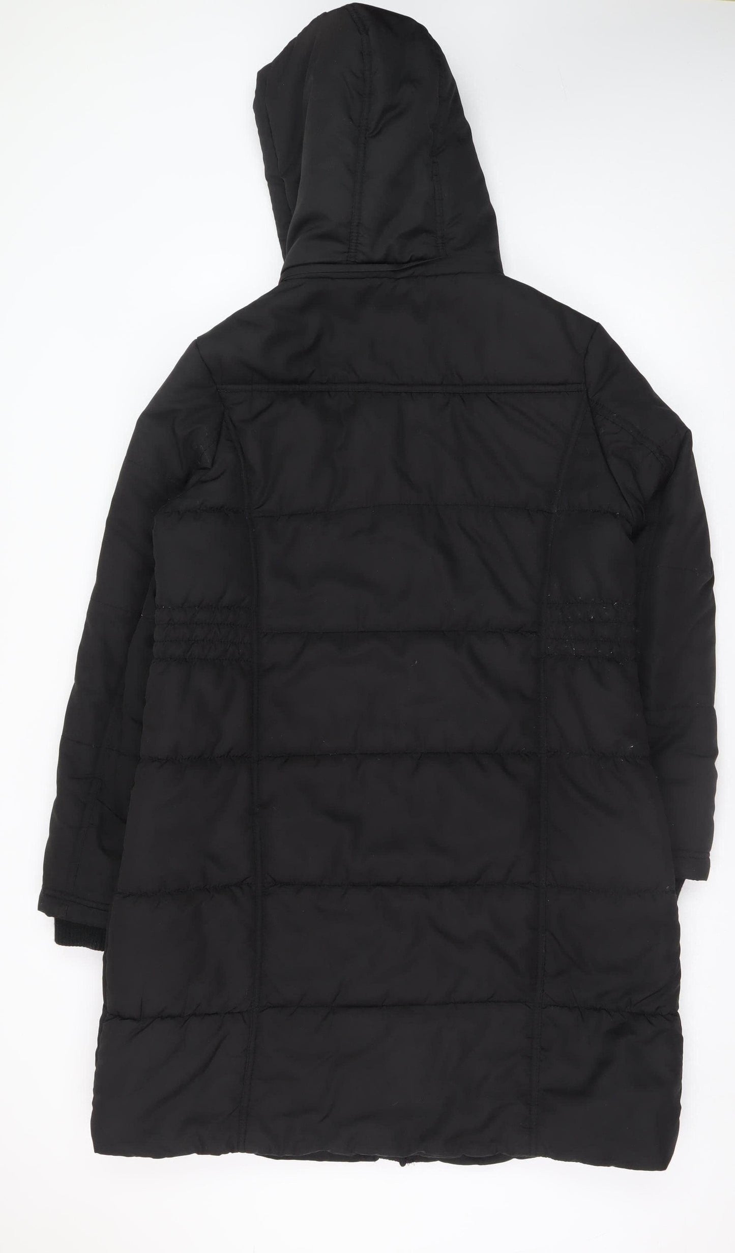 St. Bernard for Dunnes Women’s Black Hooded Long Puffer Coat Size 14