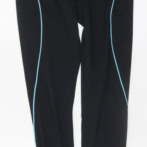 Gold's Gym Women's Black Ankle Leggings M Polyester Elastane