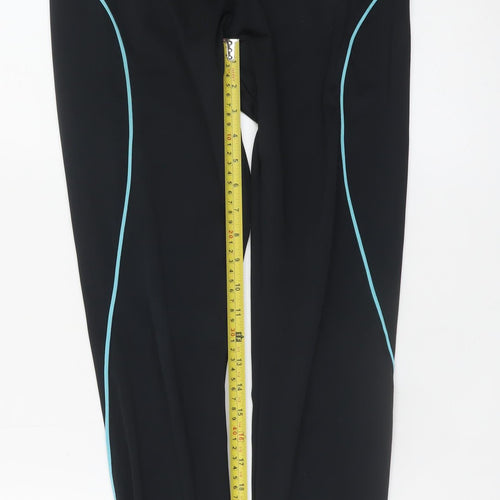 Gold's Gym Women's Black Ankle Leggings M Polyester Elastane
