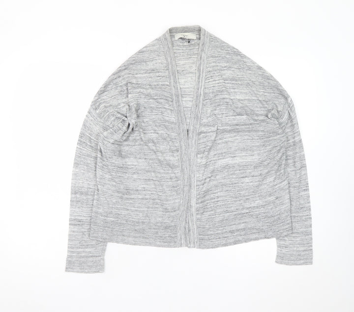 Next Women’s Grey Long Sleeve Open Knit Cardigan Size 10