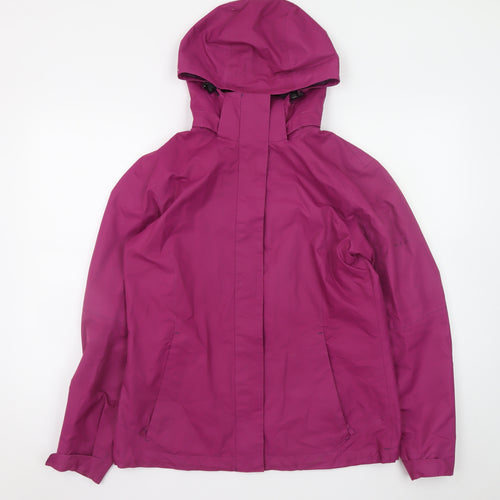 McKINLEY Womens Pink Waterproof Hooded Rain Coat Jacket Size 12