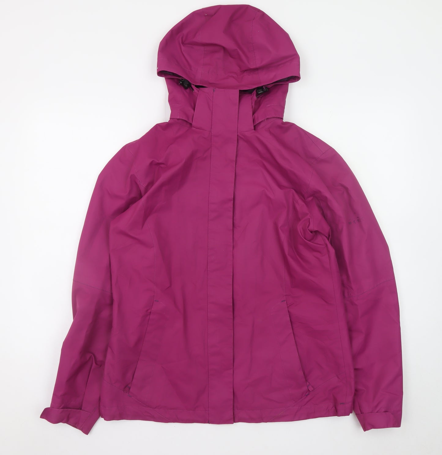 McKINLEY Womens Pink Waterproof Hooded Rain Coat Jacket Size 12