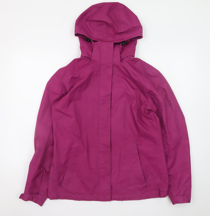 McKINLEY Womens Pink Waterproof Hooded Rain Coat Jacket Size 12