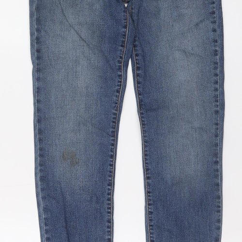 Eunina Womens Blue Skinny Jeans Size 7 Stretch Denim Mid Rise