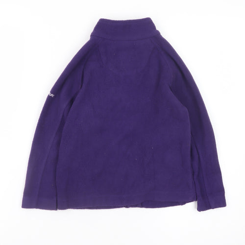 Regatta Girls Purple Fleece Full Zip Outdoor Jacket 3-4 Years