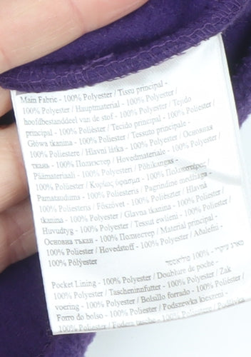 Regatta Girls Purple Fleece Full Zip Outdoor Jacket 3-4 Years