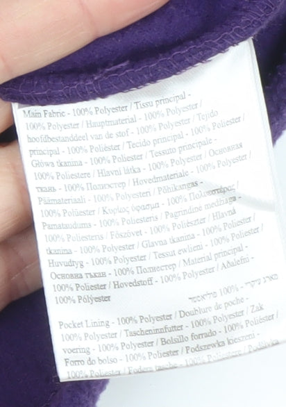 Regatta Girls Purple Fleece Full Zip Outdoor Jacket 3-4 Years