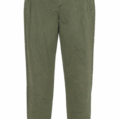 Vero Moda Unisex Green Cotton Chino Trousers M 32 Regular Fit