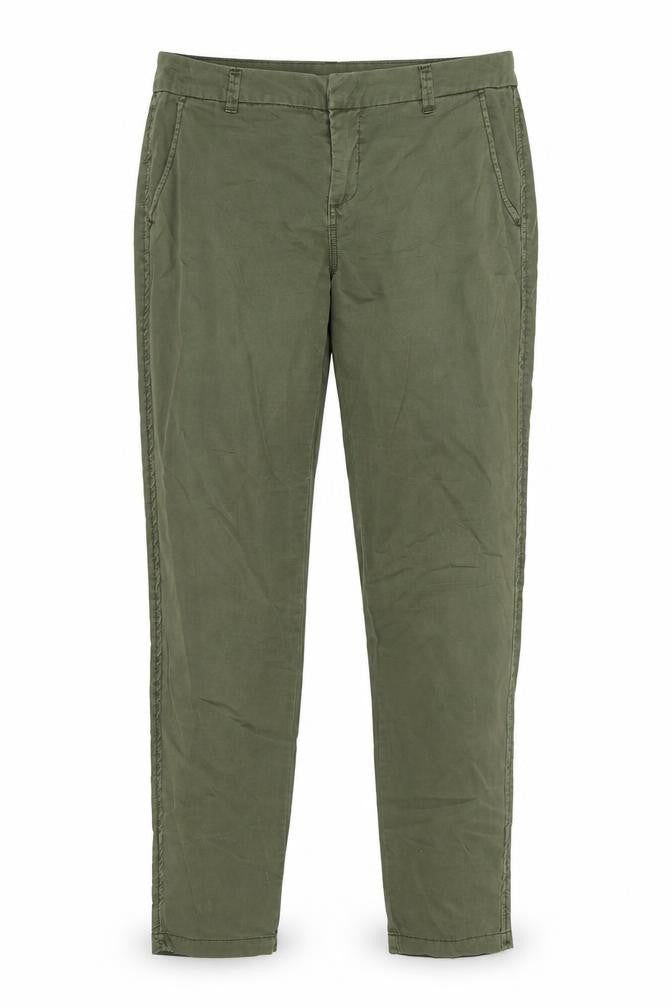 Vero Moda Unisex Green Cotton Chino Trousers M 32 Regular Fit