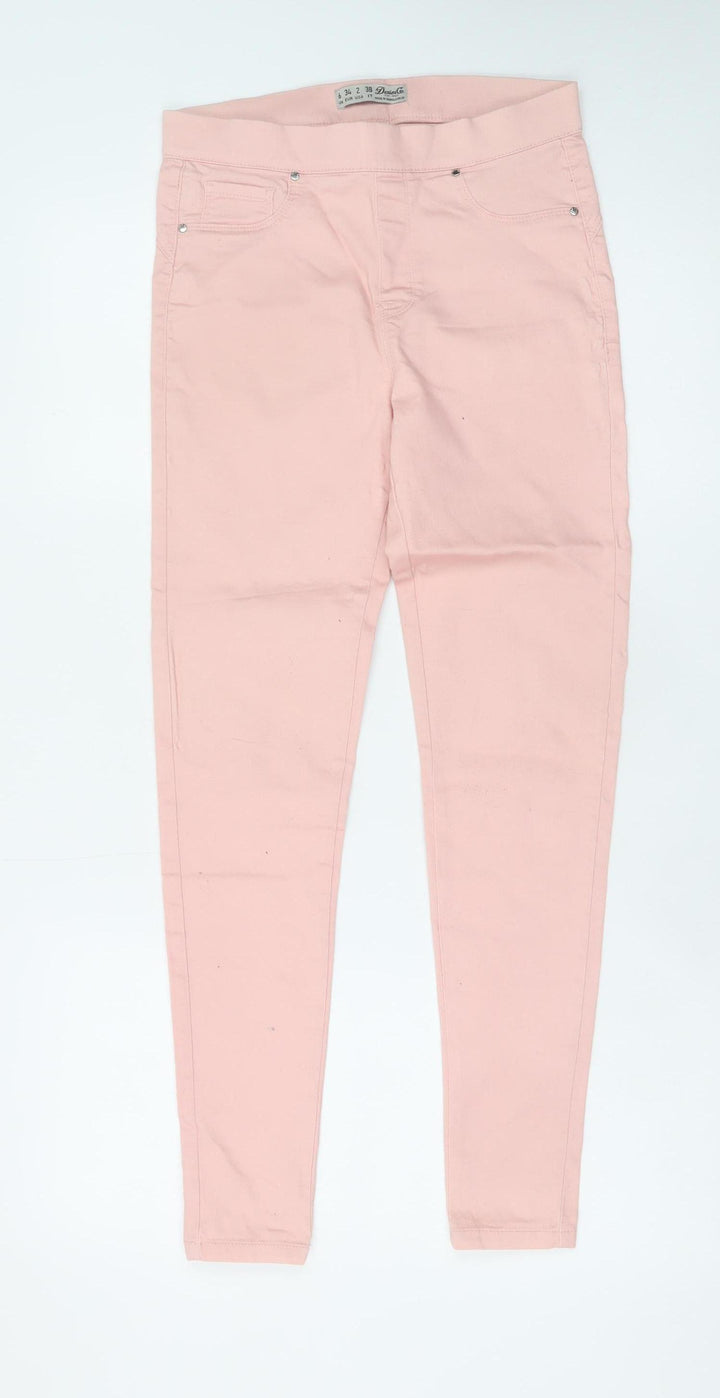 Denim Co Women Pink Skinny Jeans Size 6 Stretch Cotton Blend
