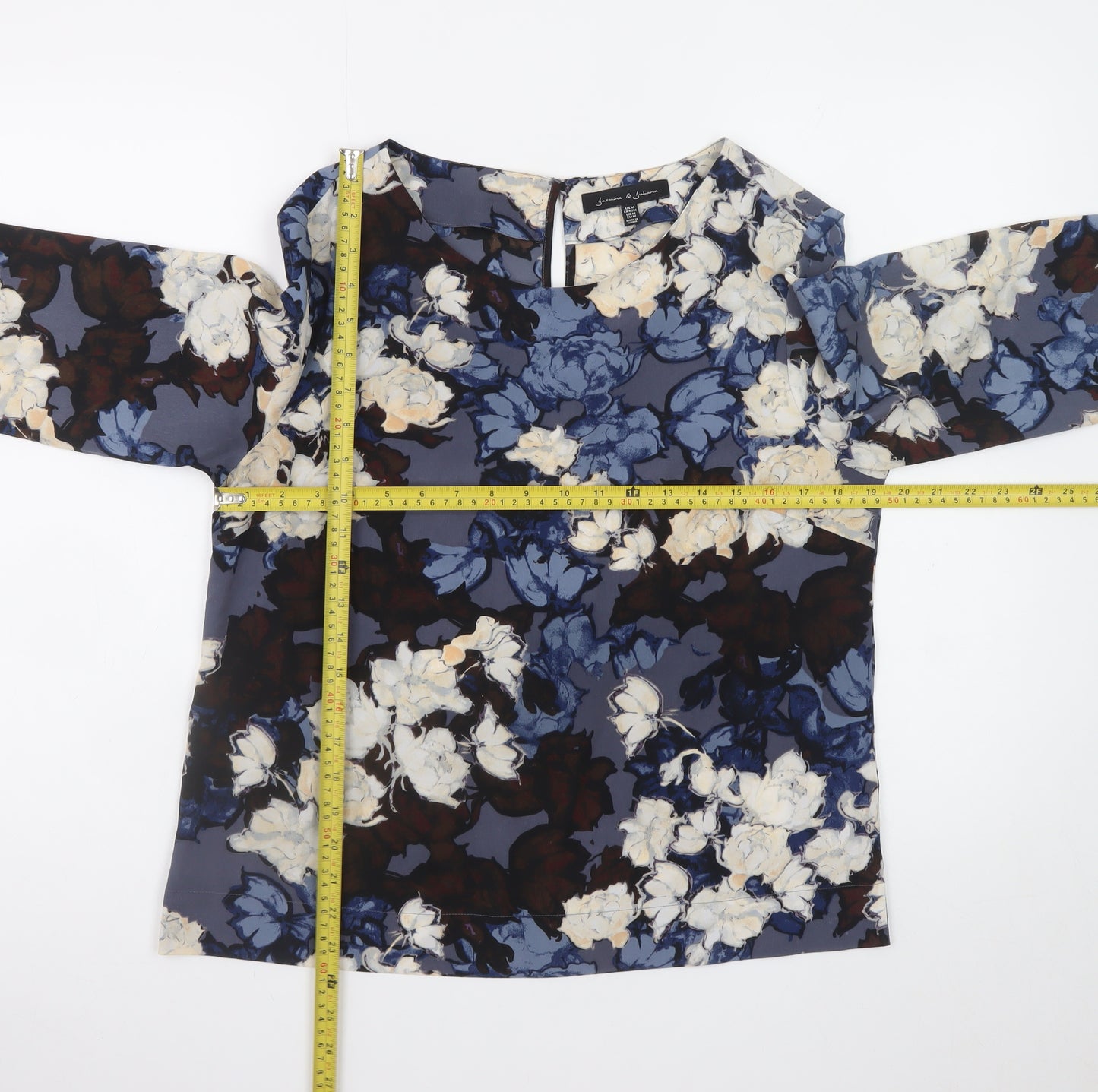 Jasmine & Juliana Women’s Multicoloured Floral Long Sleeve Blouse UK M