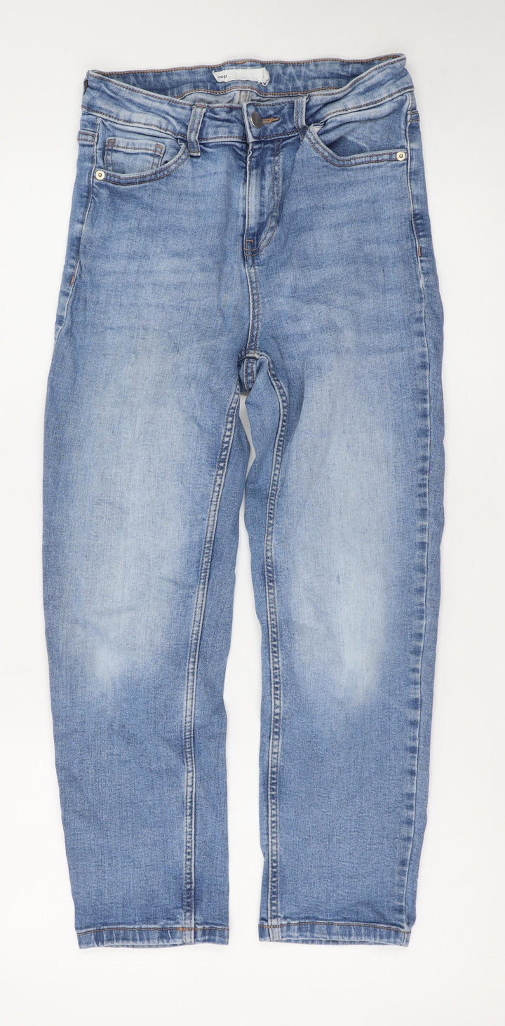 Dunnes Stores Women Blue Size 10 Straight Leg Stretch Denim Jeans