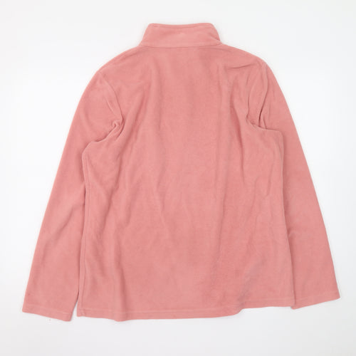 Regatta Women’s Pink Fleece Pullover Sweatshirt UK 18 1/4 Zip Polyester