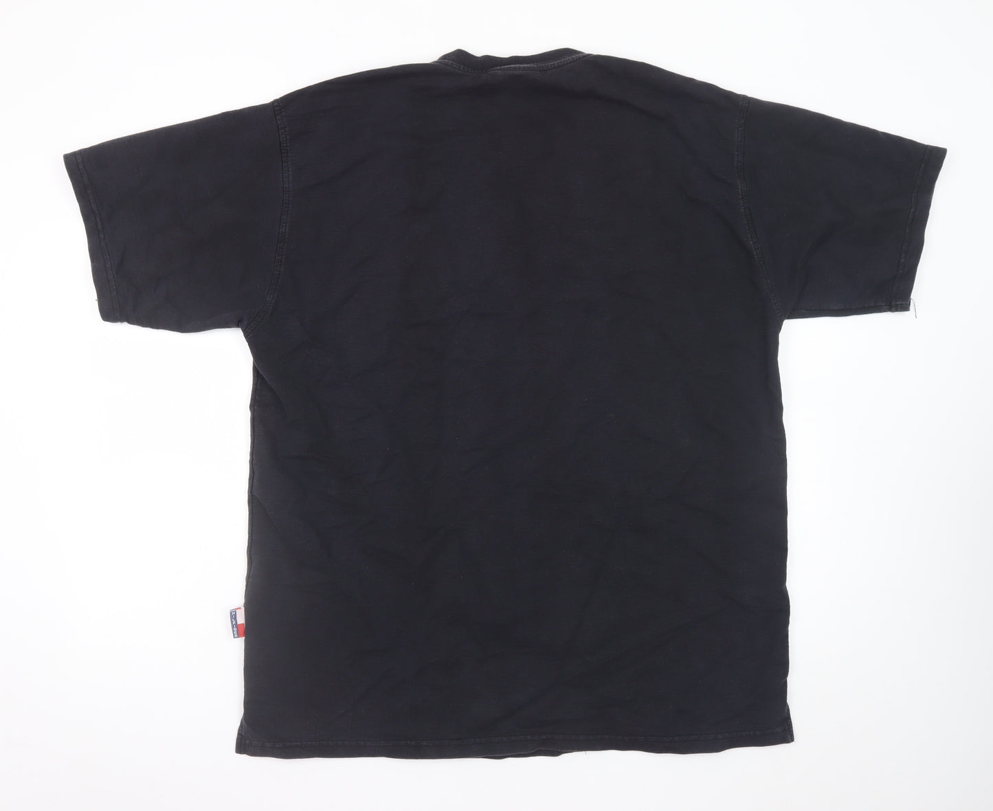 Tommy Hilfiger Men's Black 2XL Crew Neck Cotton Logo T-Shirt