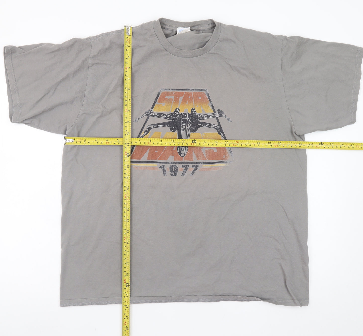 Port & Company Men's Grey XL Star Wars 1977 Graphic T-Shirt