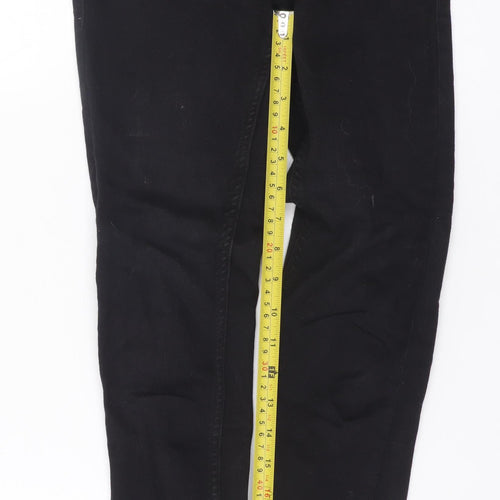 ONLY Blue Denim Women's Black XS Skinny Jeans with Ankle Zip