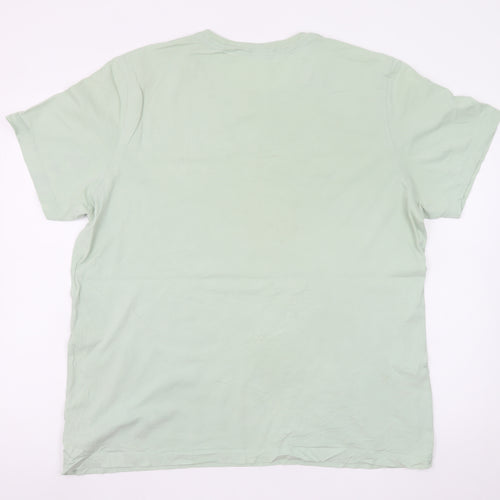 Nike Men’s Green XL Crew Neck Graphic Logo Sports T-Shirt
