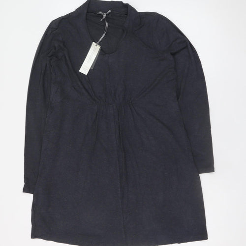 Laura Ashley Women’s Black Stretch Jersey Shift Dress UK 14