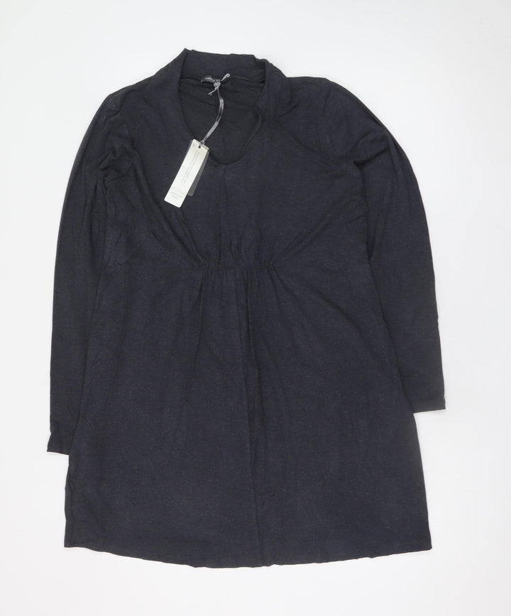 Laura Ashley Women’s Black Stretch Jersey Shift Dress UK 14