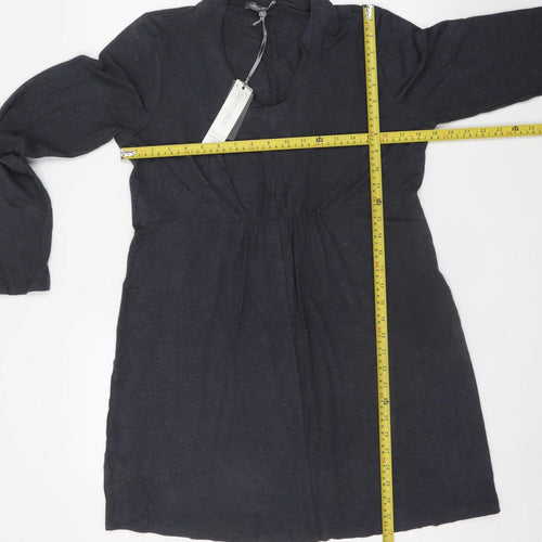 Laura Ashley Women’s Black Stretch Jersey Shift Dress UK 14