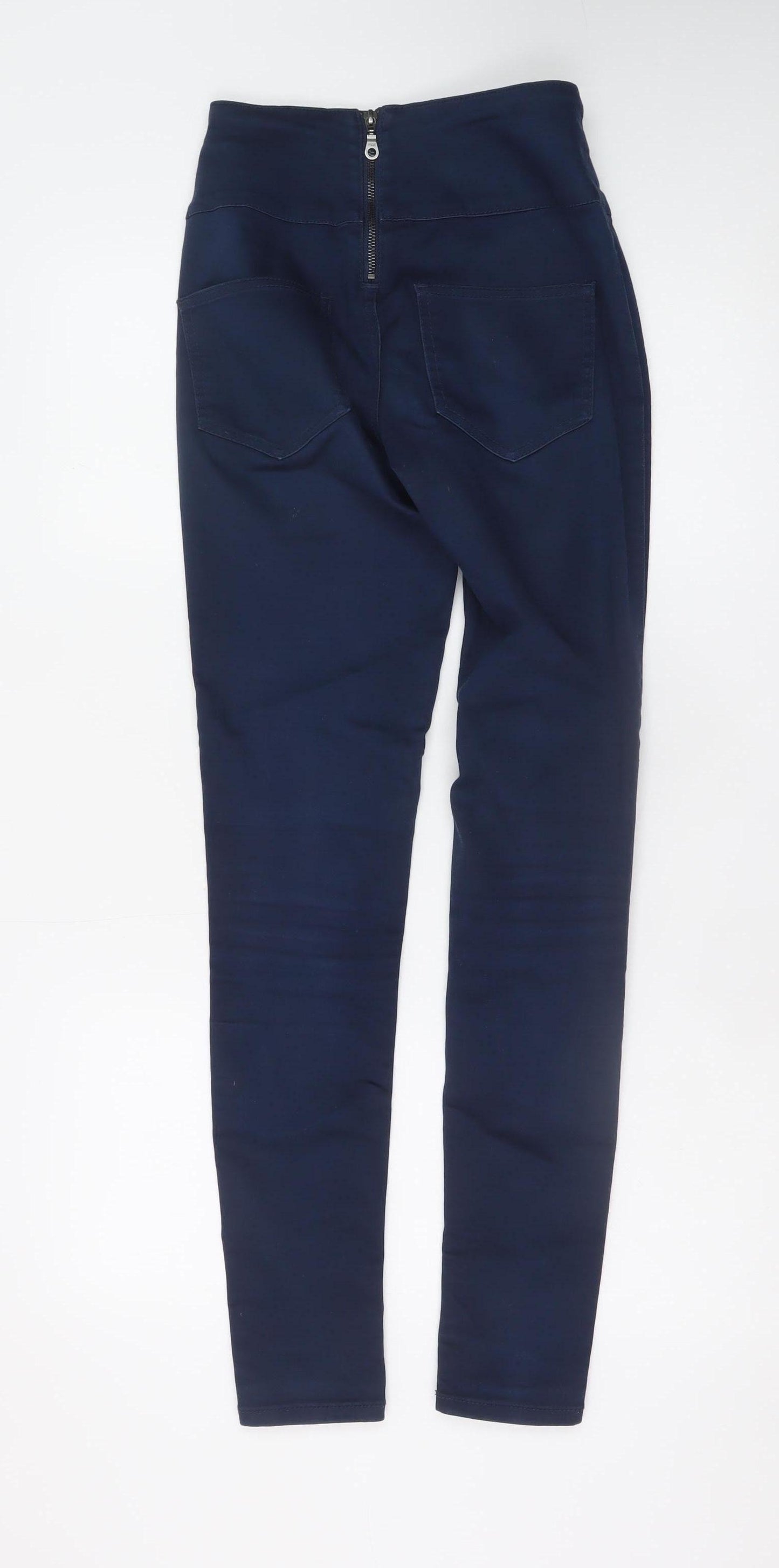 Pieces Women's Blue High Rise Jegging XS Slim Fit Jeans