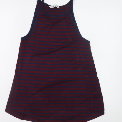 Bluenotes Women's Multicoloured Striped Tank Top S Jersey Cotton