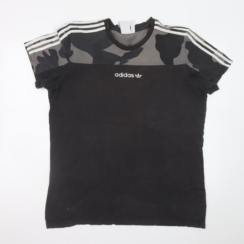Adidas Men's Black Camouflage XL Short Sleeve Sports T-Shirt
