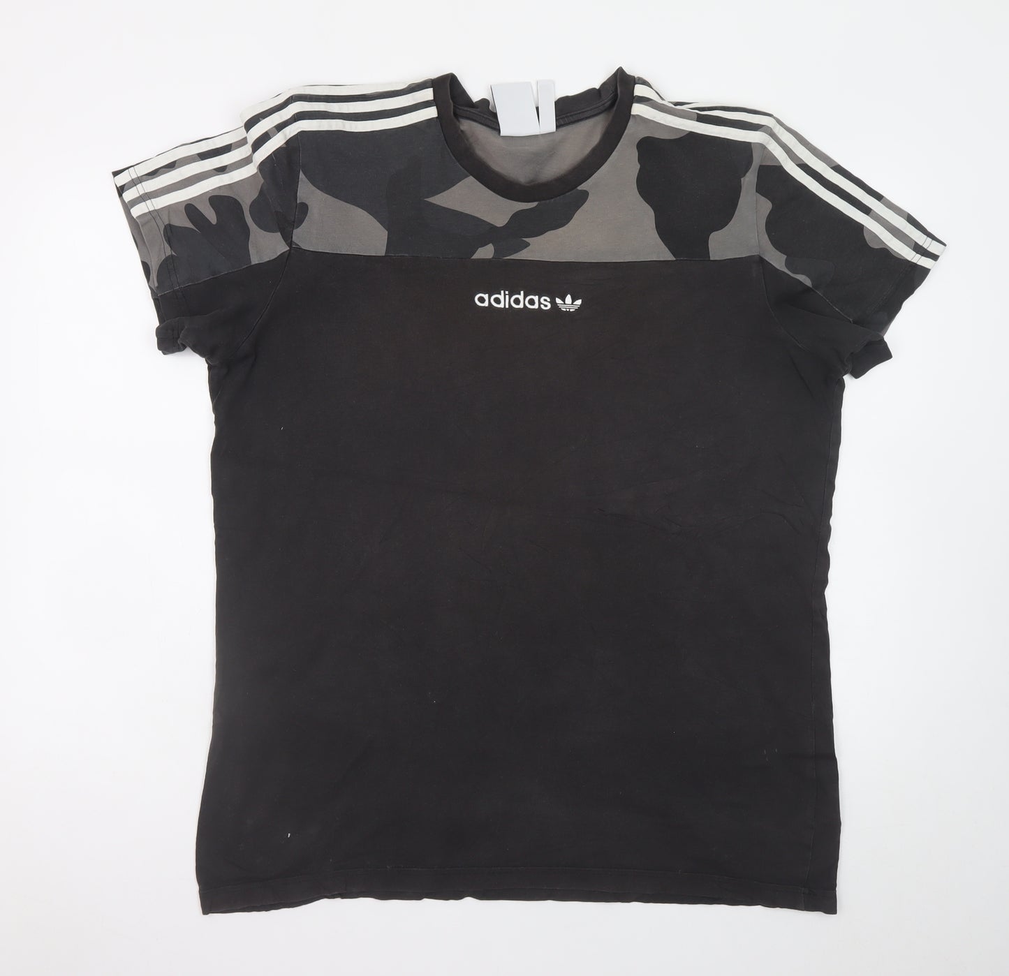 Adidas Men's Black Camouflage XL Short Sleeve Sports T-Shirt