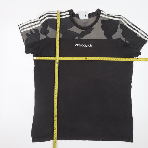 Adidas Men's Black Camouflage XL Short Sleeve Sports T-Shirt