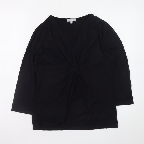 Marks and Spencer Per Una Black Wrap Blouse Women Size 12