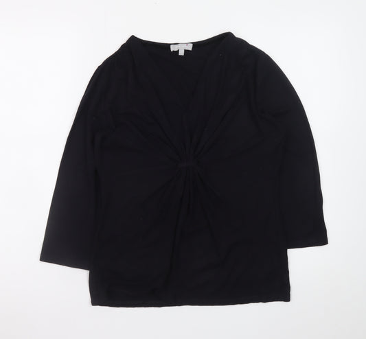 Marks and Spencer Per Una Black Wrap Blouse Women Size 12