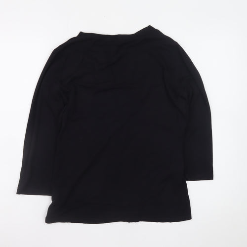 Marks and Spencer Per Una Black Wrap Blouse Women Size 12
