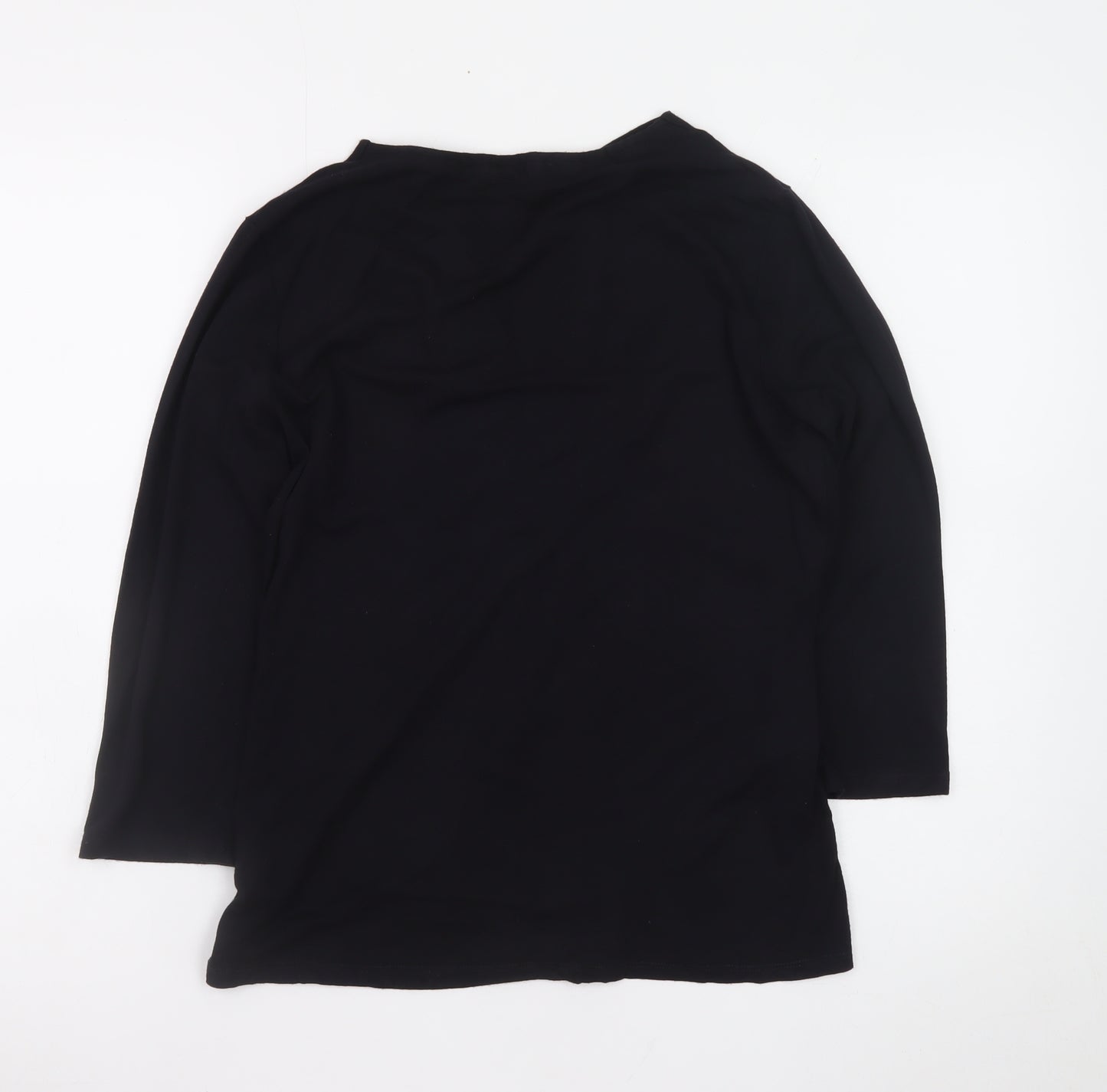 Marks and Spencer Per Una Black Wrap Blouse Women Size 12