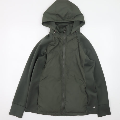 Dunnes Stores Men's Green Hooded Softshell Jacket L Regular