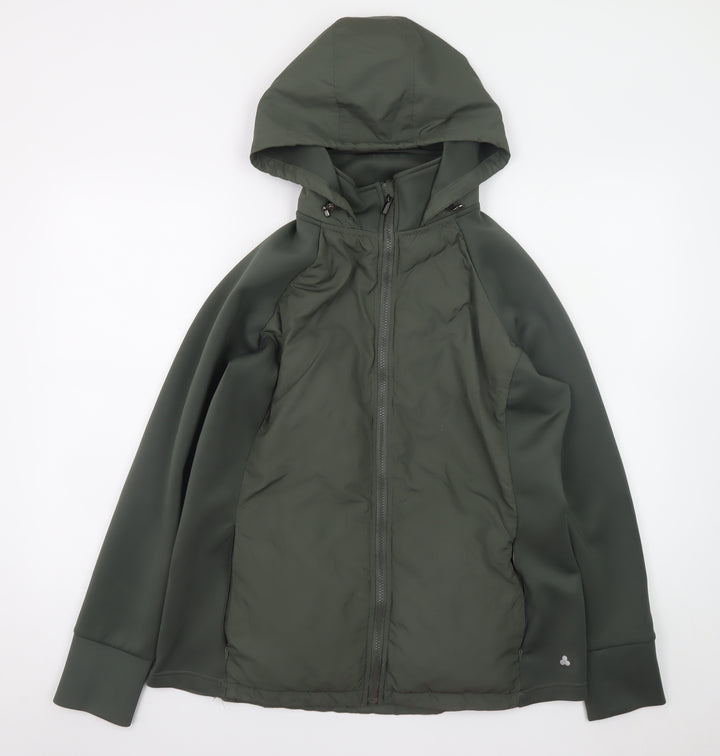 Dunnes Stores Men's Green Hooded Softshell Jacket L Regular
