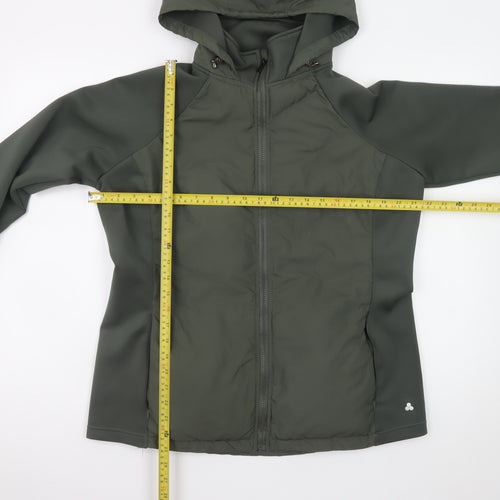 Dunnes Stores Men's Green Hooded Softshell Jacket L Regular
