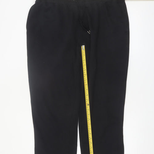 Dunnes Women’s Black 2XL Fleece Sweatpants with Drawstring Waist