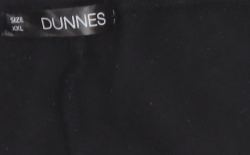 Dunnes Women’s Black 2XL Fleece Sweatpants with Drawstring Waist