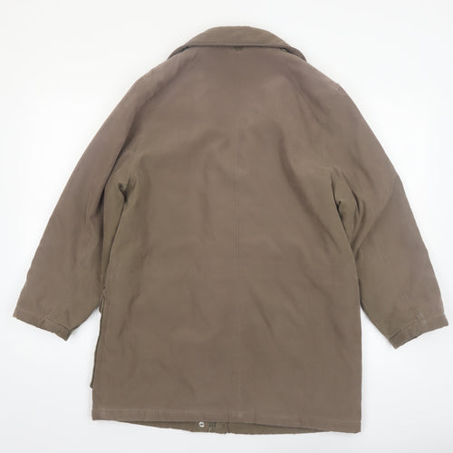 Wishwood Women Brown Size 12 Parka Jacket Mid-Length Lined